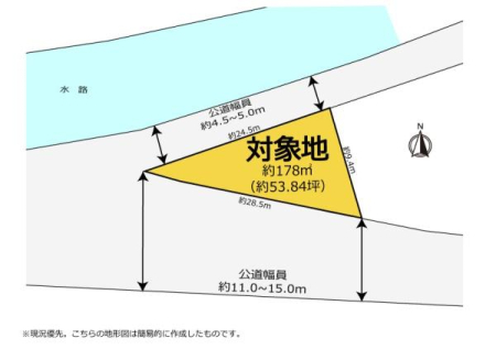 �Ԏ��} �~�n�ʐ�53.84�؁B���z�����Ȃ��B