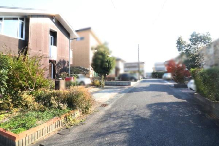 �O�ʓ��H�܂ތ��n�ʐ^ �O�ʓ��H�̗l�q�ł��B