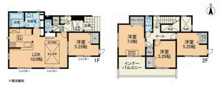 �Ԏ��} 1�K�ɋ���������g������̗ǂ�4LDK�I
�����̐Q����q�ԂƂ��Ă����p�ł�����S�̊Ԏ��ł���
����ɑS����������ŁA�Ƒ��݂�Ȃ����邭���K�ɉ߂�����Z�܂��ł��I
