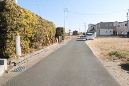 �O�ʓ��H�܂ތ��n�ʐ^ �O�ʓ��H�̗l�q