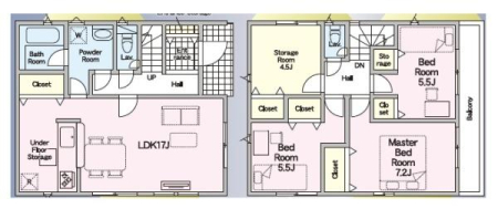 �Ԏ��} 3SLDK�A2�K���ā�
4.5���̔[�˕t���I
