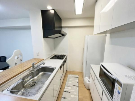 �L�b�`�� �H���t���̃V�X�e���L�b�`���̗l�q��
���q�l��������Ζʎ��L�b�`���I