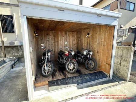 ���ԏ� �o�C�N�p�Ɏg�p����Ă����V���b�^�[�t���K���[�W