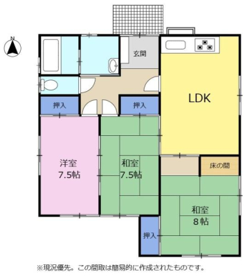 �Ԏ��} 3LDK�C�������āI
���ԃX�y�[�X3��I