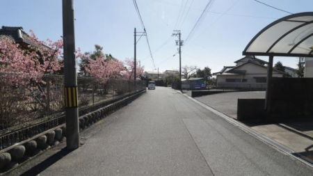 �O�ʓ��H�܂ތ��n�ʐ^ �����O�ʓ��H