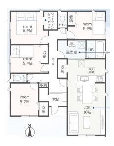 �Ԏ��} �S���t���[�����O�A4LDK�A�������āI �~�n�͂�Ƃ�̖�69�؁A���ԃX�y�[�X3��I