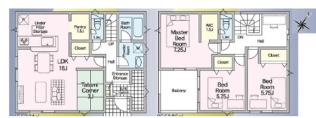 �Ԏ��} �^�^�~�R�[�i�[3���ƃE�H�[�N�C���N���[�[�b�g�A�p���g���[�t����4LDK�A2�K���ā�
���ԃX�y�[�X4��I
