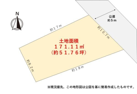 �Ԏ��} ���S�̉�̍X�n�A���ʌ�̈��n���ł��B