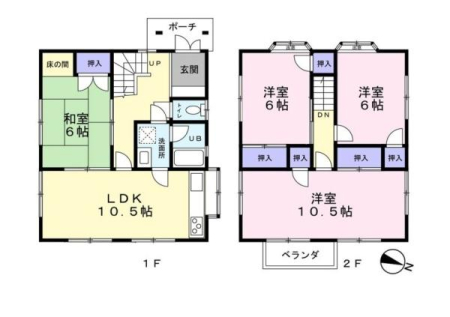 �Ԏ��} 4LDK�C2�K���āI
�~�n��60.98�؁I