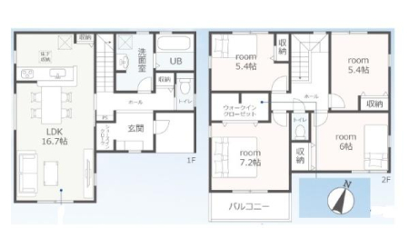 �Ԏ��} �E�H�[�N�C���N���[�[�b�g�A�V���[�Y�N���[�N�A�p���g���[�t���A4LDK�C2�K���āI
��ʓ��H�ɐړ���
