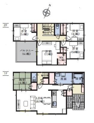 �Ԏ��} ���B�S���u�g�n�p�w�܂œk����7���I
5LDK�C2�K���āA���ԃX�y�[�X6��I�I
�V���[�Y�N���[�N�A�p���g���[�AWIC�t����